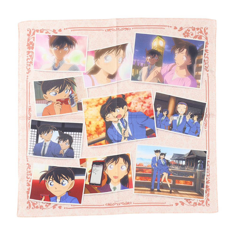 名探偵コナンプラザ アニメ 30周年 場面写大判ハンカチ 「ホームズの黙示録/紅の修学旅行」