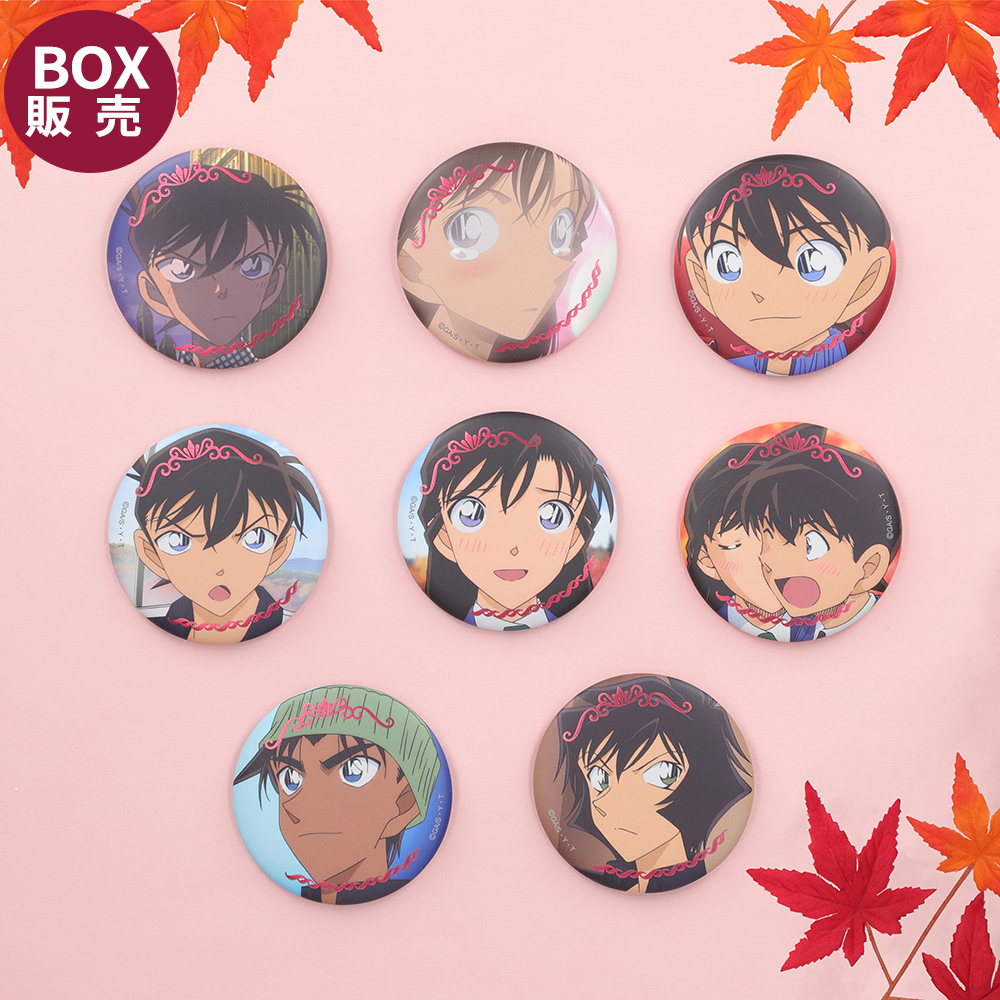 【BOX】名探偵ｺﾅﾝﾌﾟﾗｻﾞ ｱﾆﾒ30周年 場面写TD缶ﾊﾞｯｼﾞ「ホームズの黙示録／紅の修学旅行」