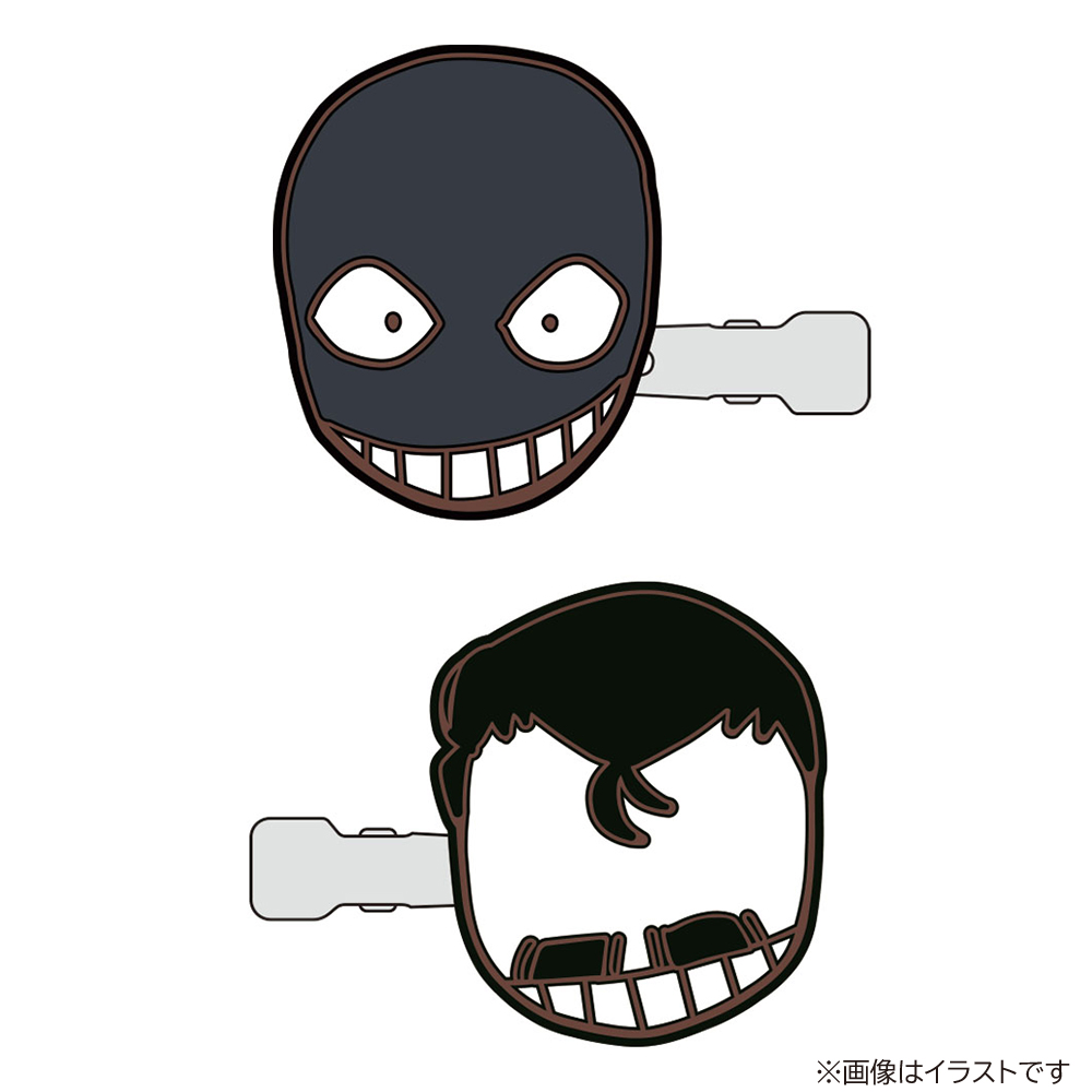 名探偵コナン 前髪クリップ(犯人&小五郎)