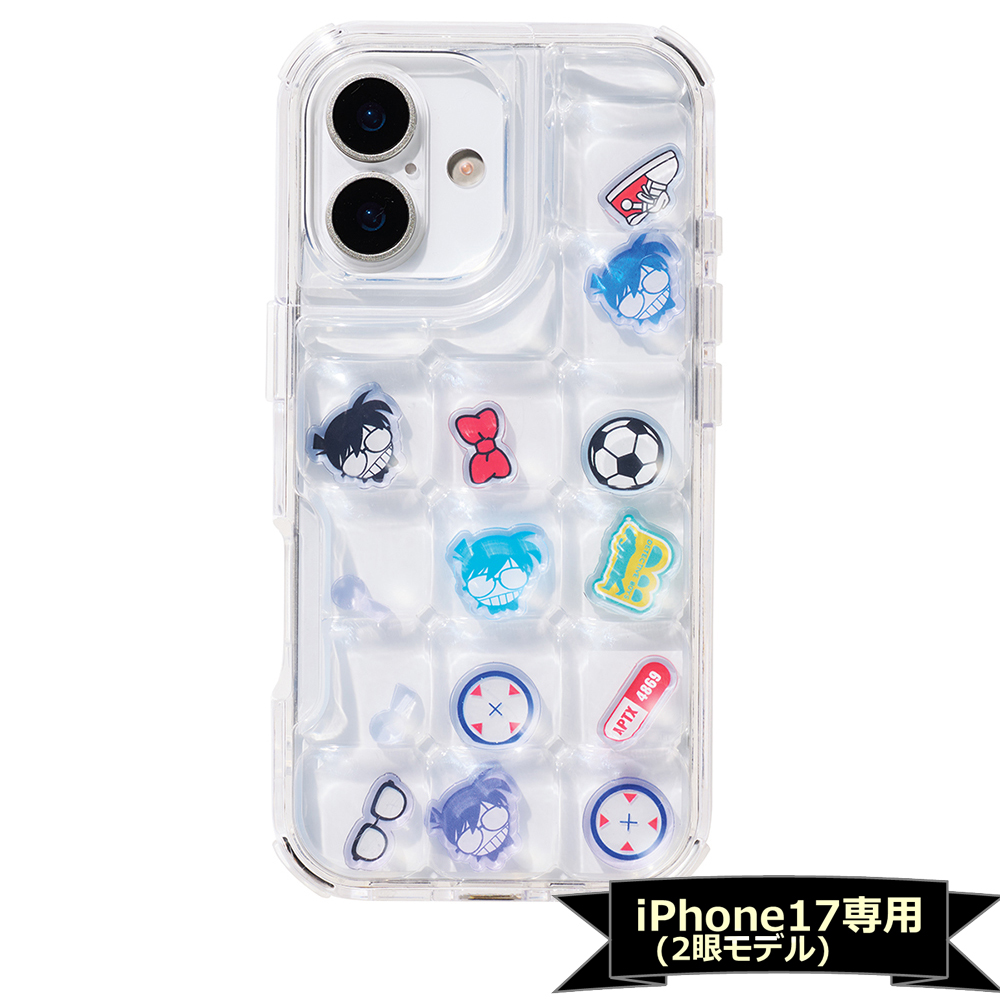 名探偵コナン ぷくぷくケース アクリルフレーク付き（iPhone17対応） 江戸川コナン